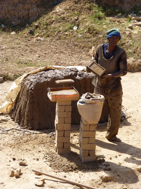 la fabrication de briques en terre cuite artisanale 