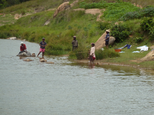 lac au pied du village de Mananjara qui pourrait être aménagé en site touristique