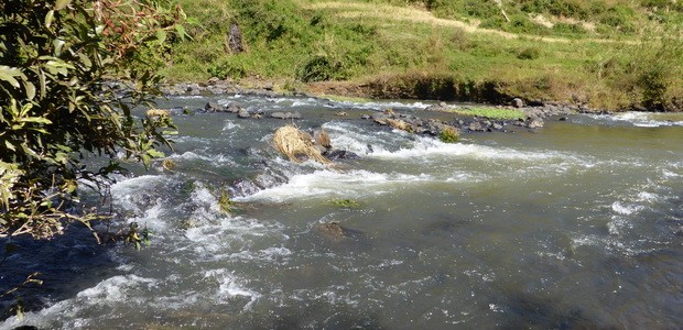 Rivière Lily traversée à hauteur d'Avarabonga