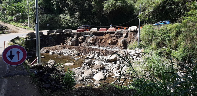 ravine des cafres : tempête tropicale FAKIR